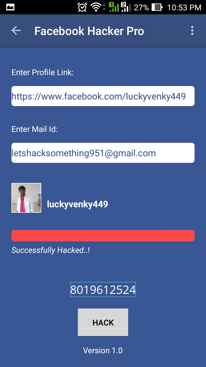 Crack Facebook Hacker Pro 289